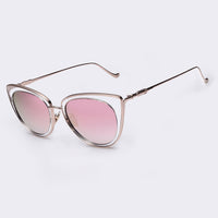 AOFLY Metal Frame Cat Eye Women Sunglasses Female Sunglasses