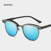 ROUPAI 2018 Trendy Round Sunglasses Polarized