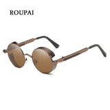 ROUPAI 2018 Steampunk Goggles Sunglasses