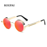 ROUPAI 2018 Steampunk Goggles Sunglasses