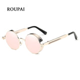ROUPAI 2018 Steampunk Goggles Sunglasses