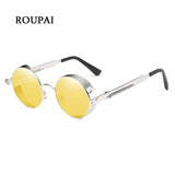 ROUPAI 2018 Steampunk Goggles Sunglasses