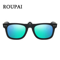 ROUPAI Clip On Sunglasses Famous Brand HD Polarized