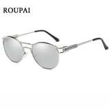 ROUPAI Vintage Round Sunglasses